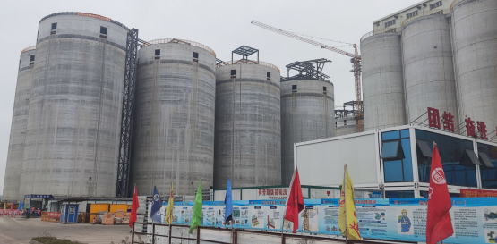 五分公司广州港码头新建24万吨筒仓项目获得业主通报表扬